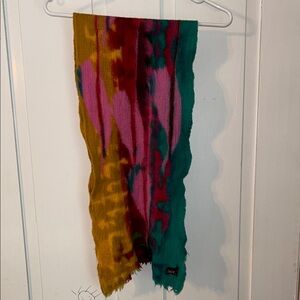 LOUISE KIRBY Colorful Patterned Scarf 4’ all seasons